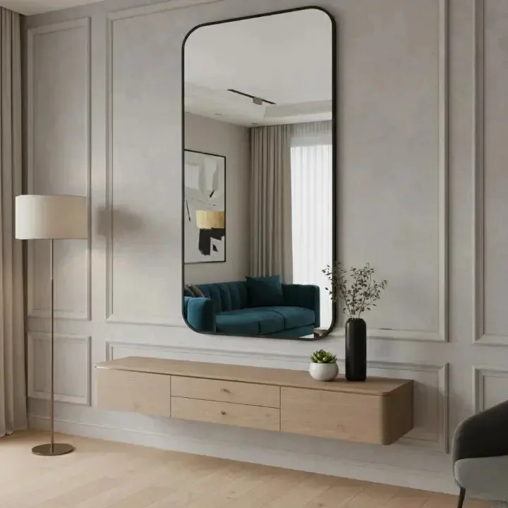 Espelho Orgânico Retangular 53x110 cm – Design Moderno