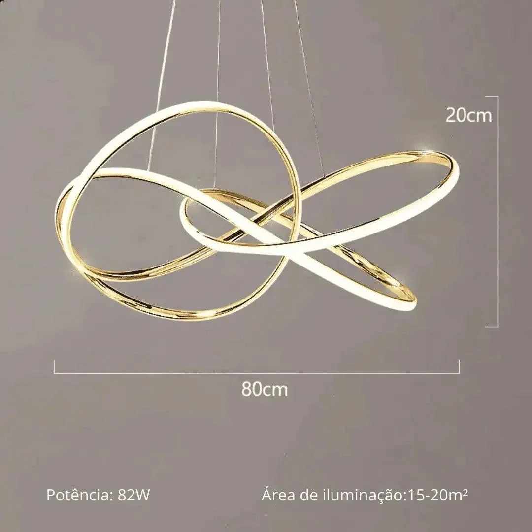 Lustre Para Sala Excecutive - Golden Evolut