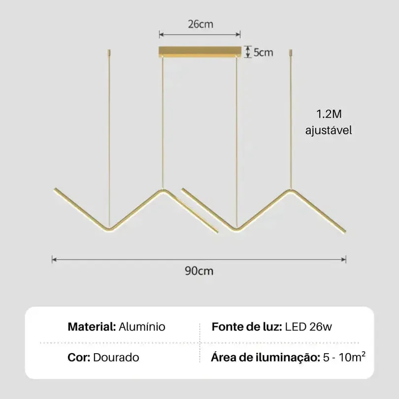 Lustre Pendente Moderno - Minimalista Premium
