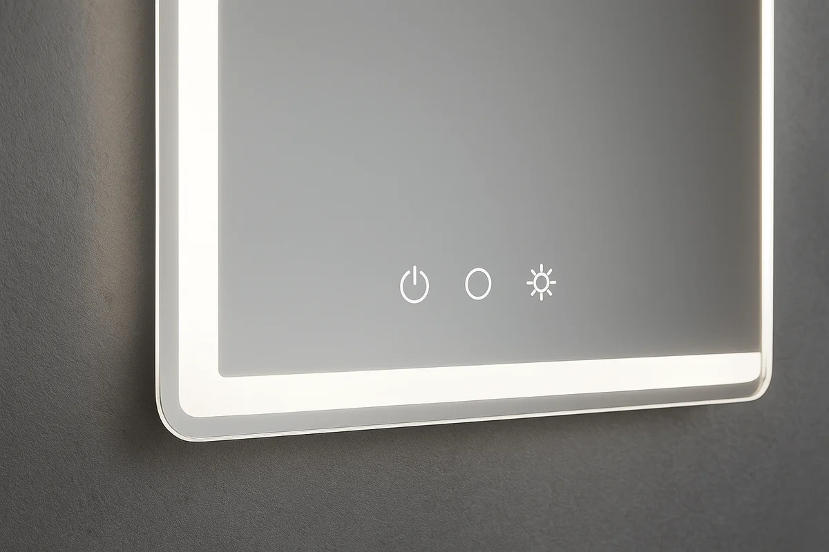 Espelho Banheiro LED 60x80cm – Iluminação Touch Moderno