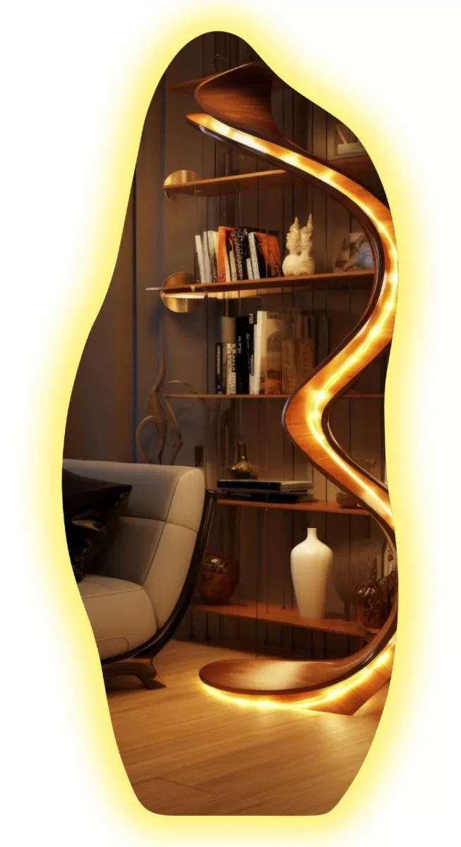 Espelho Organico 170x70 Led Corpo Inteiro — detalhe
