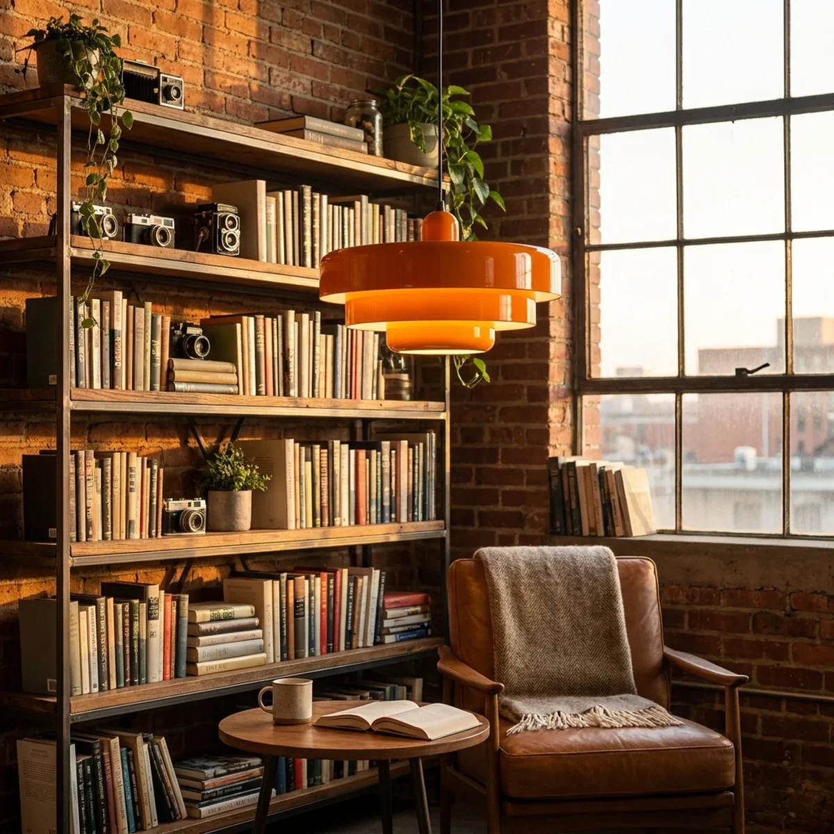 Pendente Retrô em Alumínio Urban Loft eFlix E27 com Lâmpada Inclusa
