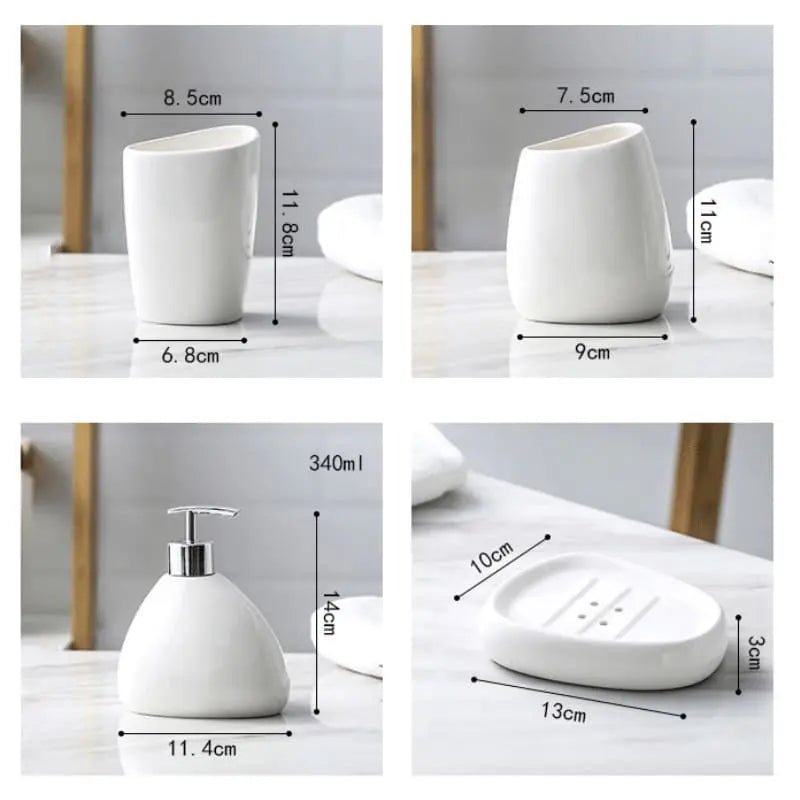 Acessórios Para Banheiro Kit Sofisticado 5 Peças - Imagem 10