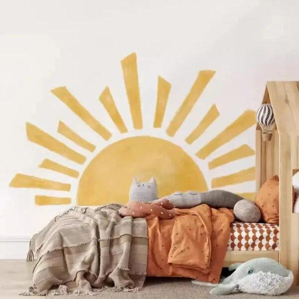 Alternative view of Adesivo de Parede Boho Sol para Quarto Infantil