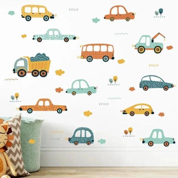 Alternative view of Adesivo de Parede Infantil Decorativo Carros