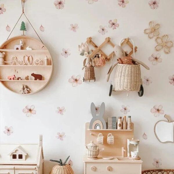 Alternative view of Adesivos de Parede Sakura Boho para Quarto Infantil