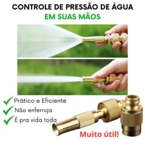 Bocal de Mangueira Alta Pressão Ajustável para Limpeza