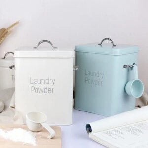 Lata de Armazenamento para Lavanderia Lino