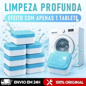 Pastilhas para Esterilizar Máquinas de Lavar Roupas