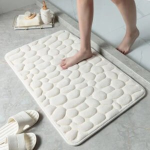 Tapete Para Banheiro Antiderrapante Absorvente e Macio 60x40cm